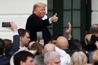 U.S. President Trump hosts signing ceremony for USMCA trade deal at the White House in Washington