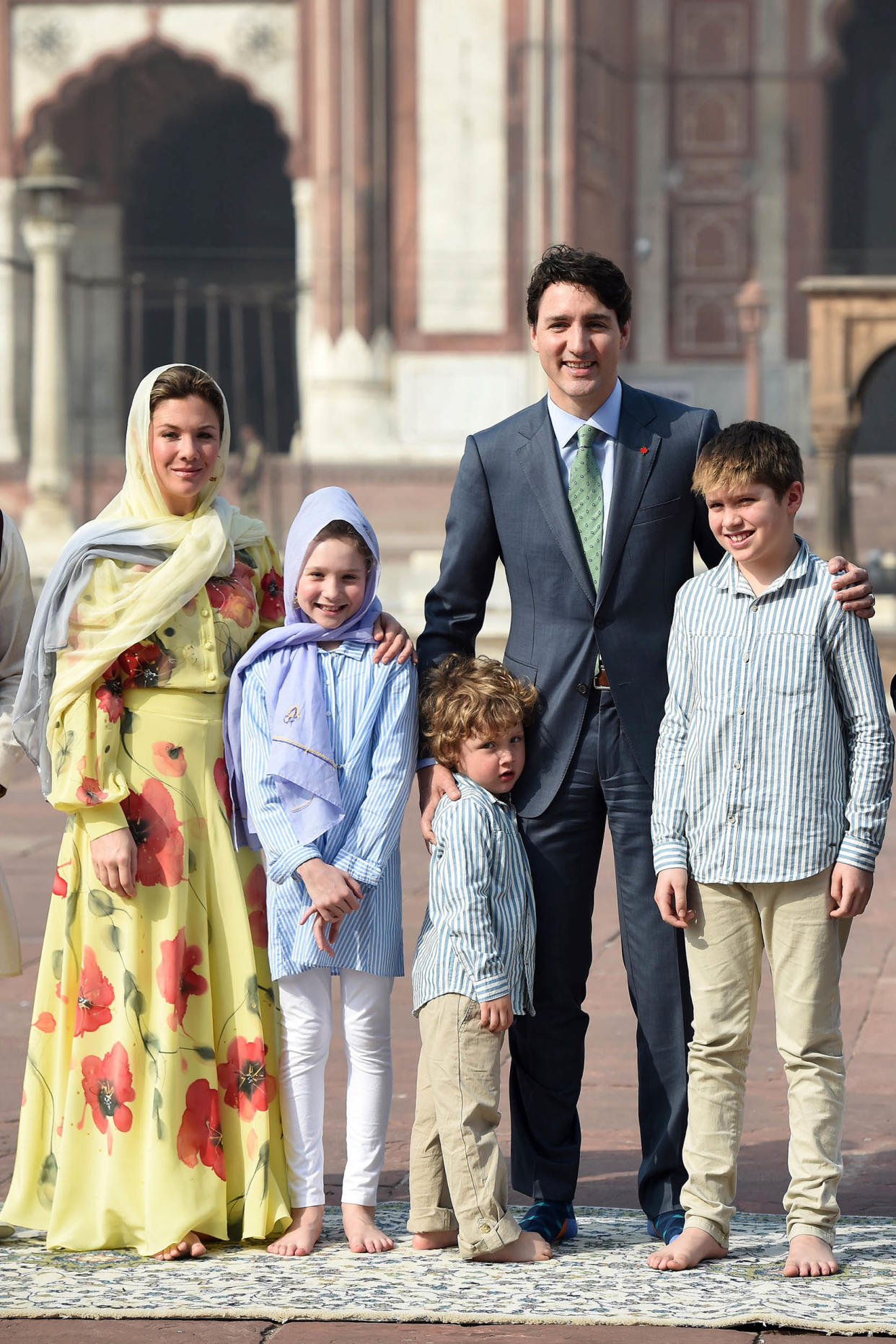 Justin Trudeau family (Prakash Singh / AFP via Getty Images)