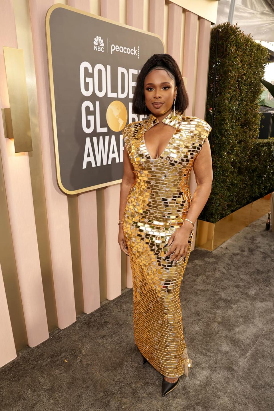 <div class="inline-image__caption"><p>Jennifer Hudson arrives at the 80th Annual Golden Globe Awards held at the Beverly Hilton Hotel on January 10, 2023 in Beverly Hills, California.</p></div> <div class="inline-image__credit">Todd Williamson/NBC</div>