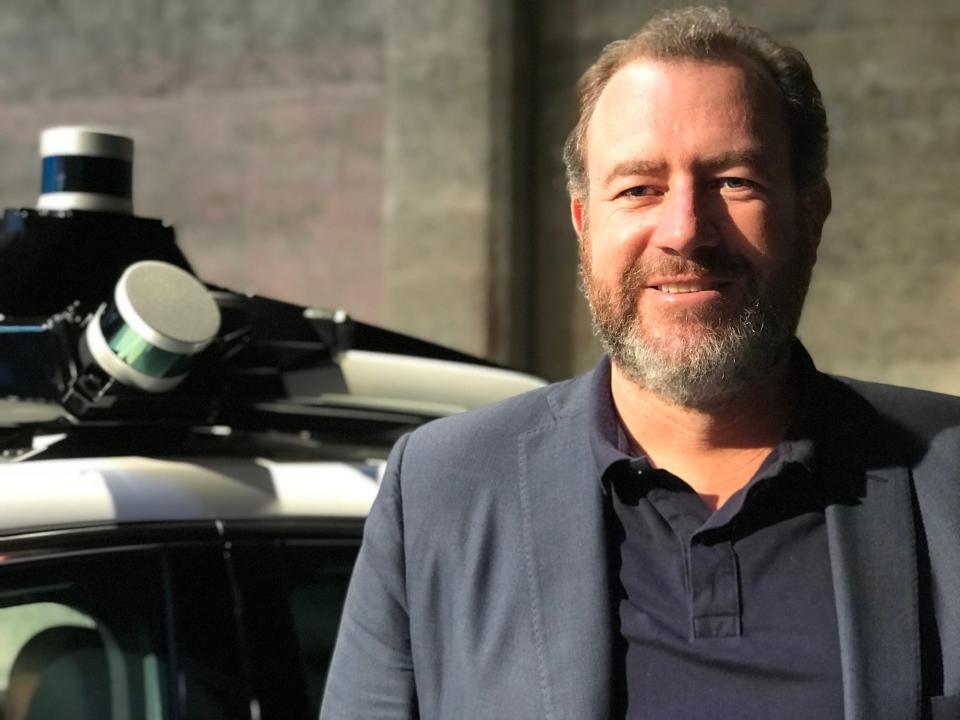 General Motors President Dan Ammann, as seen at the company's self-driving car event with Cruise in San Francisco on November 28, 2017.