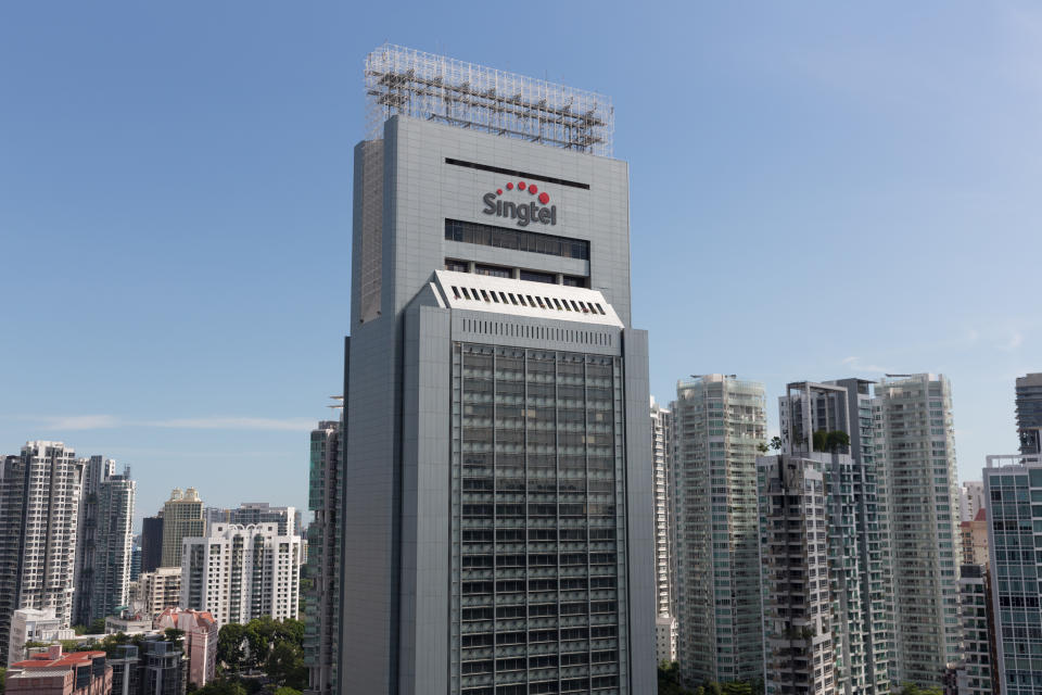 The Singtel Building in Singapore