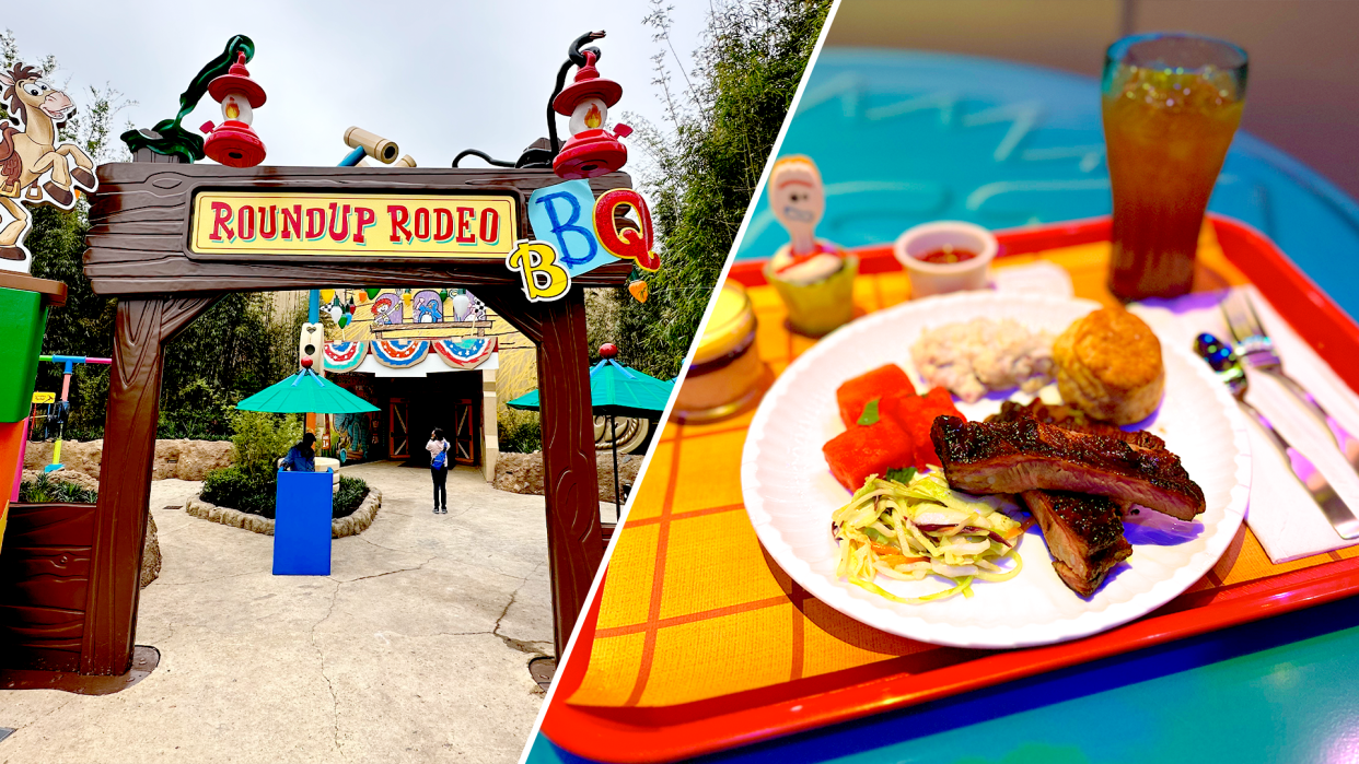 Located inside Toy Story Land at Disney's Hollywood Studios, Roundup Rodeo BBQ opened at Walt Disney World on March 23. (Photos: Julie Tremaine)