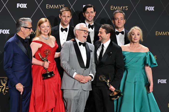 the cast of succession with their awards