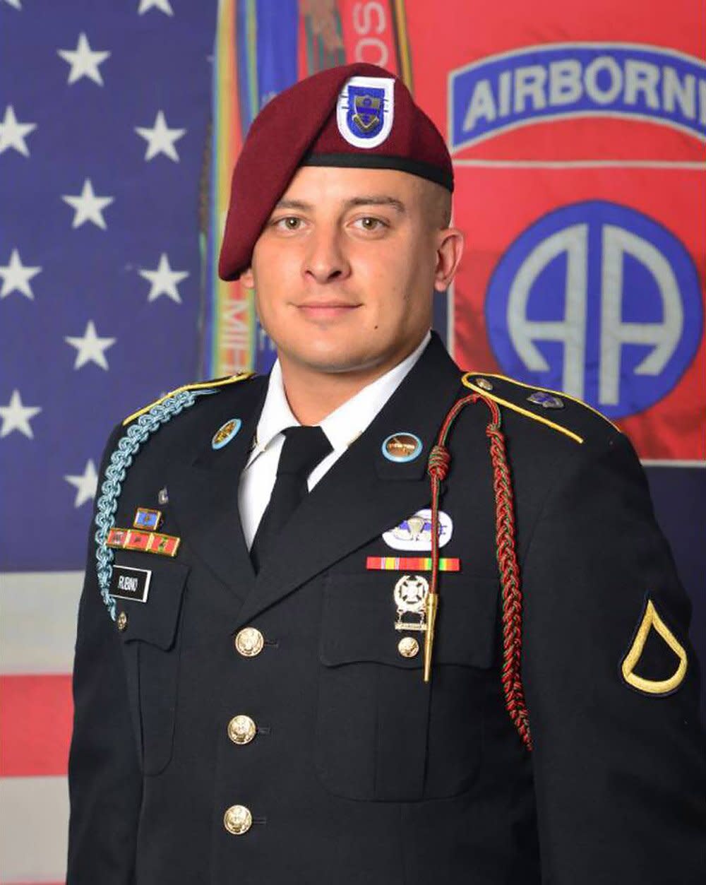 Pfc. Mikel Rubino, 29, of Oroville, Calif. was declared deceased by emergency medical services upon their arrival to his barracks room on Aug. 13, 2020.