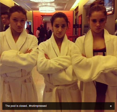 The pool is closed... #notimpressed - @McKaylaMaroney, via Twitter<br><br> We are officially impressed with McKayla Maroney's sense of humor.