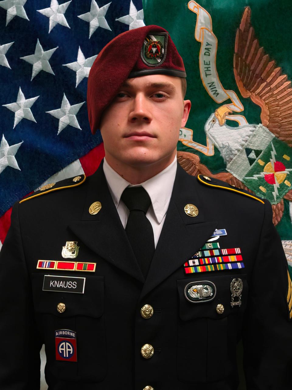 This image provided by the U.S. Army shows Army Staff Sgt. Ryan C. Knauss, 23, of Corryton, Tenn., who was killed in the explosion at the airport in Kabul, Afghanistan.