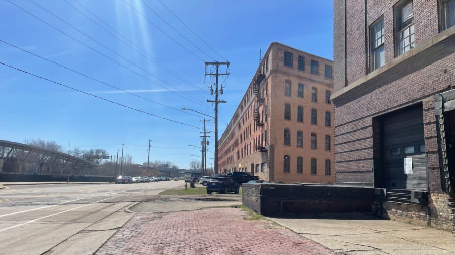 The former Sligh Furniture Co. factory in downtown Grand Rapids on March 29, 2024.