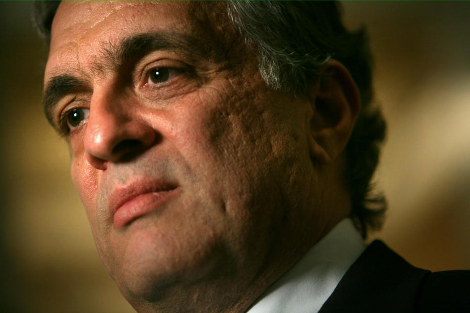 FILE - In this April 30, 2007, file photo, George Tenet, former CIA director, listens during an interview in New York. The CIA does not give up its secrets easily. Under pressure from a Senate committee to declassify parts of a congressional report on harsh interrogations of suspected terrorists, the CIA is shadowed by its reluctance to open up about its operations and its past. The CIA officials who decide which secrets can be revealed have wrestled with Congress, archivists, journalists, former CIA employees and even a former CIA director. (AP Photos/Bebeto Matthews, File)