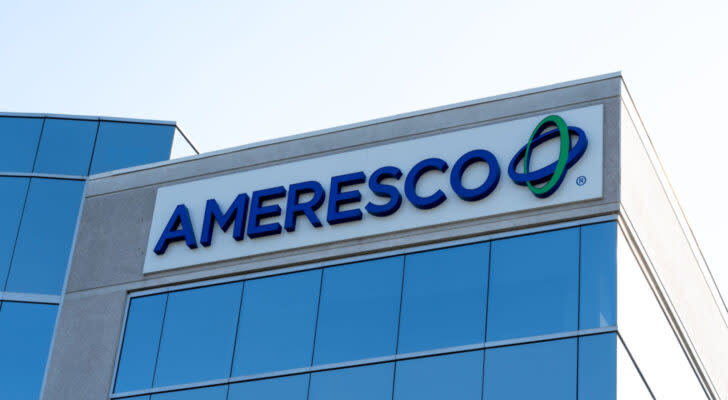 Ameresco building in Canada, AMRC stock.