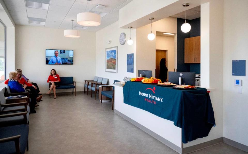 The waiting area of the new Mount Nittany Health ExpressCare in the Hills Plaza on Monday, May 6, 2024.