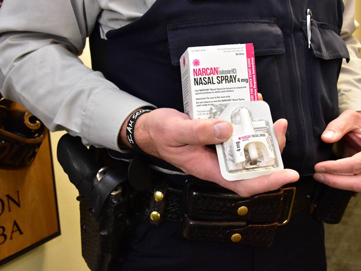 Codiac Regional RCMP issued a warning to the public after responding to nine overdoses in 24 hours. Police say they administered Narcan but did not say whether anyone died.  (Manitoba RCMP - image credit)