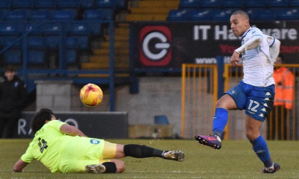 James Vaughan was unplayable as Bury ended their 21-game winless run in style.