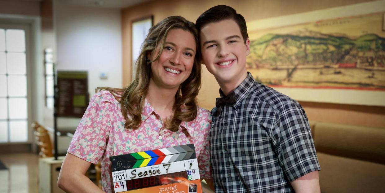 zoe perry, iain armitage, young sheldon, season 7