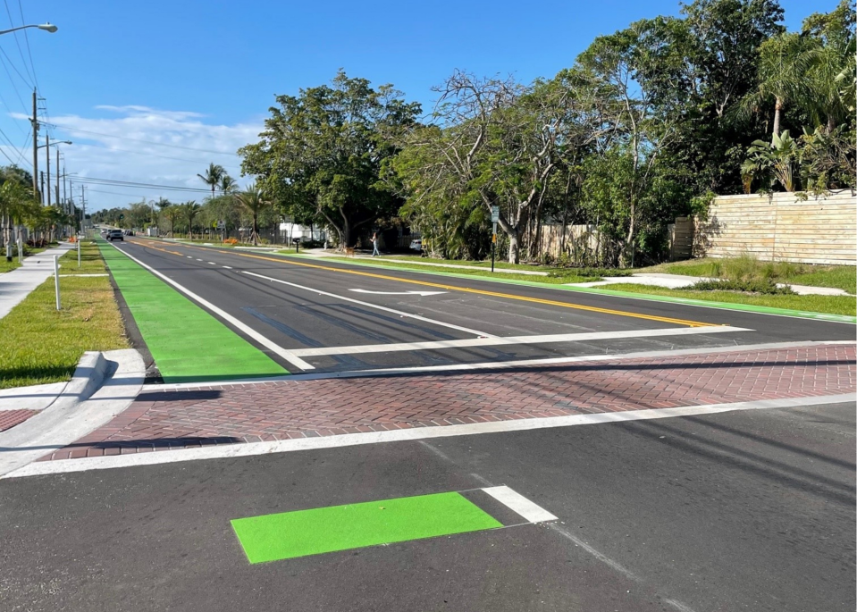 More than 10 years in the making, the city showed off its new dedicated bike lane along NE 2nd Avenue from NE 13th Street to NE 22nd Street.