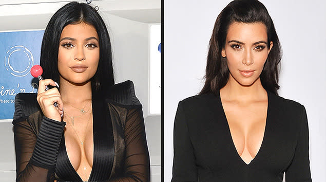 8 Times Kylie Jenner & Kim Kardashian Looked Exactly Alike