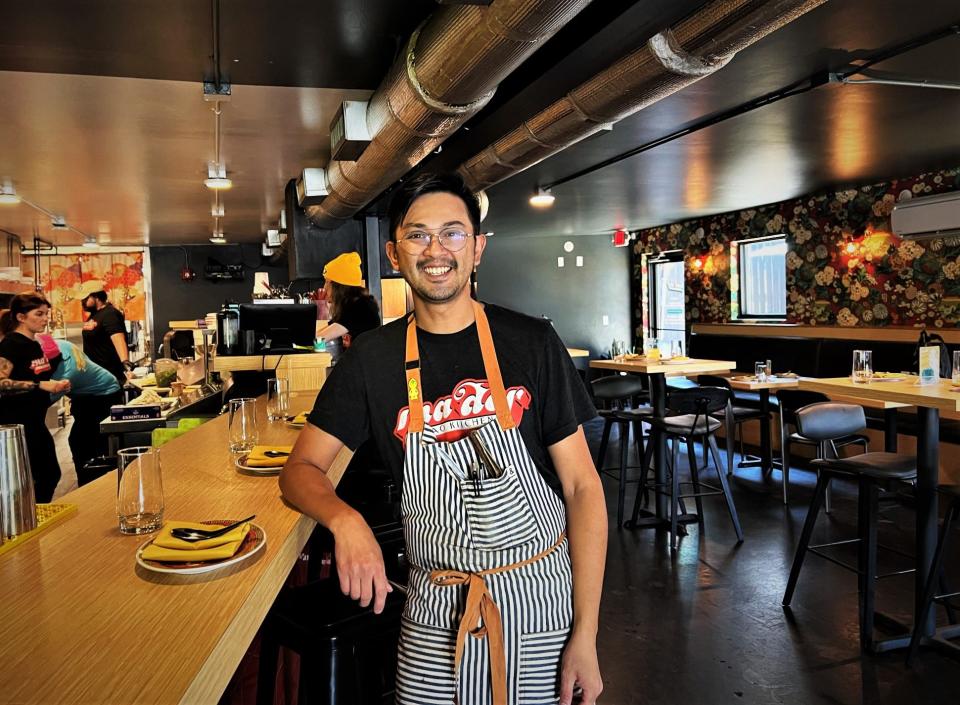 Chef Jeff Chanchaleune is shown on Sept. 8, 2022, the day his Ma Der Lao Kitchen, of Oklahoma City, was named among the Top 50 new restaurants in the United States.