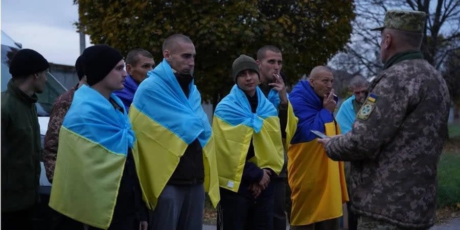 Ukrainian prisoners who returned to Ukraine