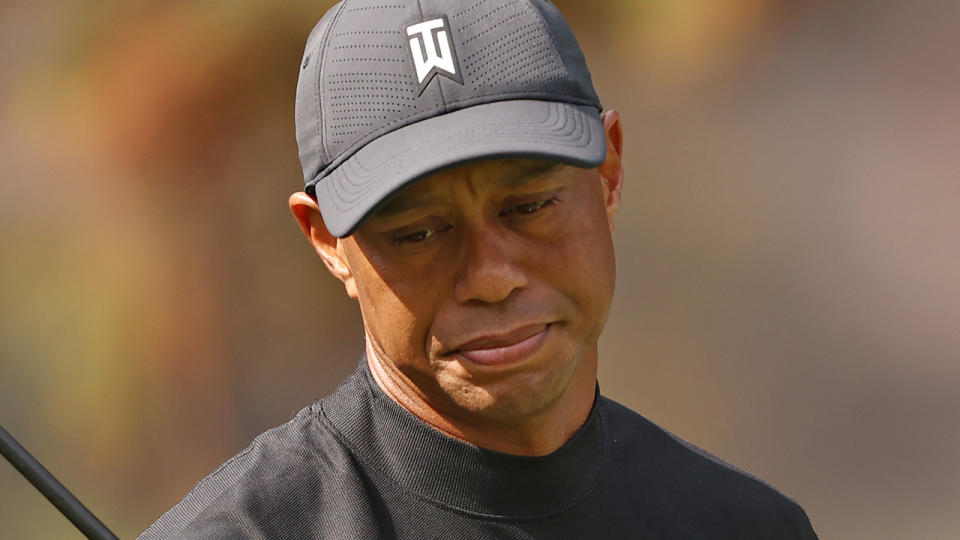 Tiger Woods, pictured here during the opening round of the ZoZo Championship.