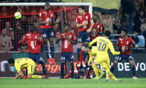 Soccer Football - Ligue 1 - LOSC Lille vs Paris St Germain - Stade Pierre-Mauroy, Lille, France - February 3, 2018 Paris Saint-Germain’s Neymar scores their second goal REUTERS/Charles Platiau