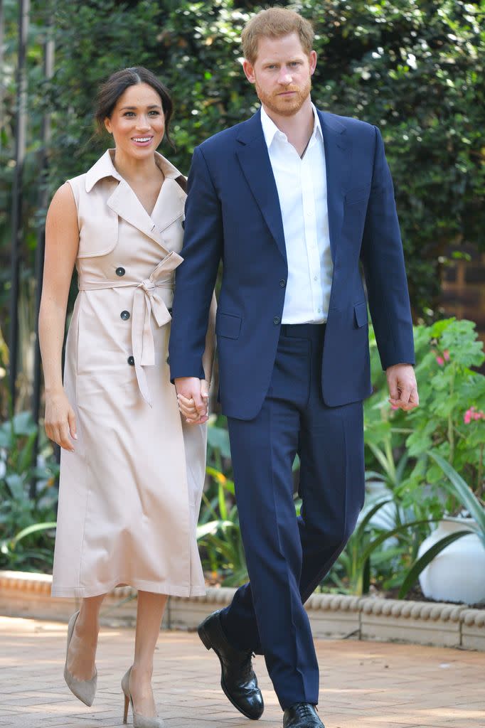 Meghan Markle and Prince Harry in South Africa in 2019