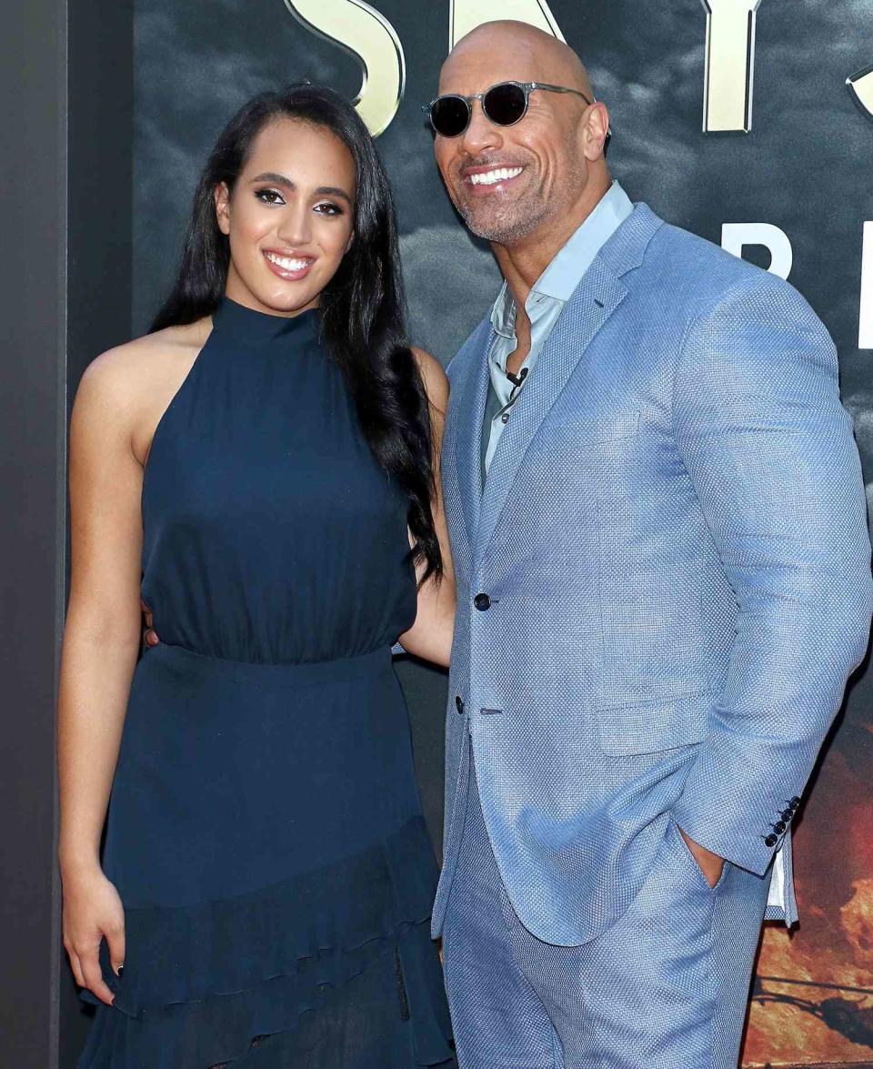 Dwyane Johnson The Rock and daugther Simone Garcia Johnson