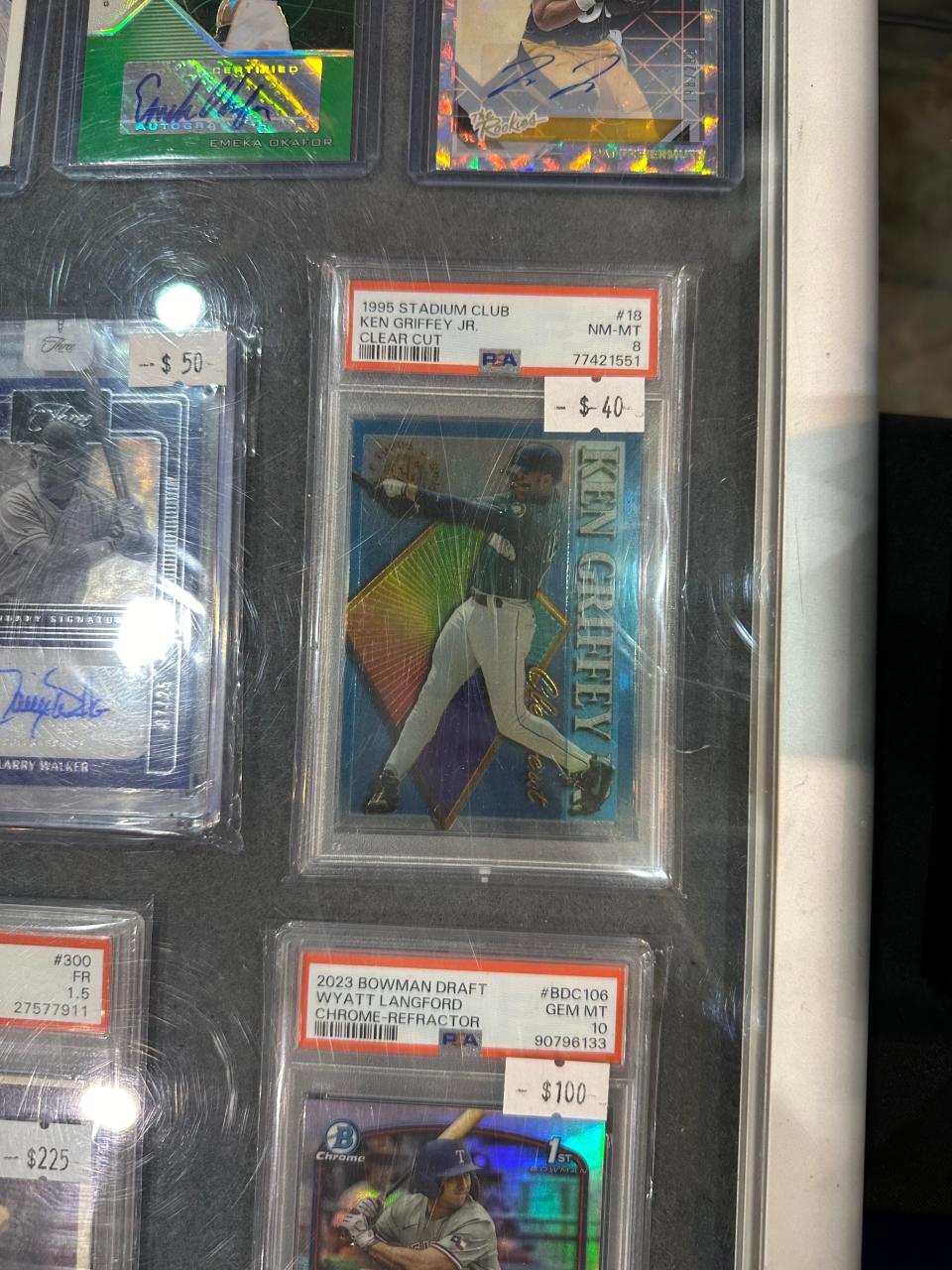 Ken Griffey Jr. card at 2024 National Sports Card Convention, at I-X Center.