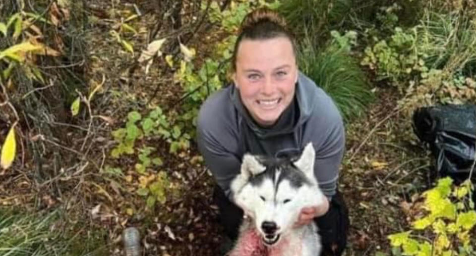 A woman from the US killed a husky and claimed she thought it was a wolf. Source: Facebook