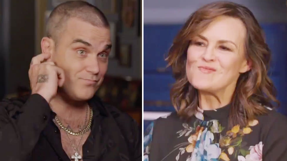 Lisa Wilkinson and Robbie Williams The Project interview