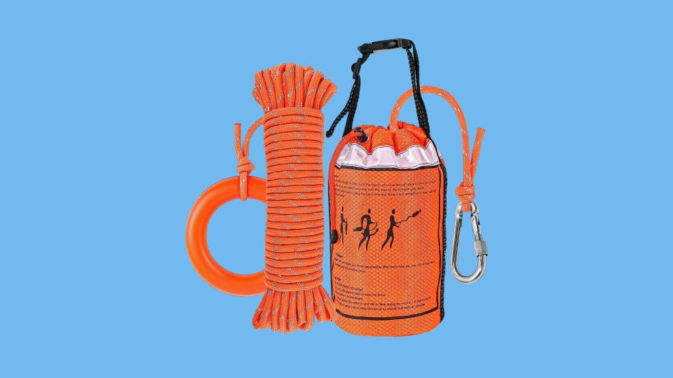 NTR Water Rescue Throw Bag with 50/70/98 Feet of Rope in 3/10 Inch Tensile Strength Rated to 1844lbs