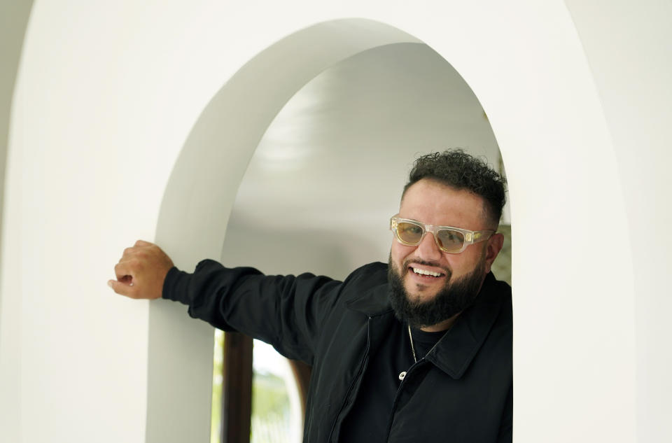 Comedian Mohammed Amer poses for a portrait, Wednesday, Aug. 31, 2022, in Los Angeles to promote his Netflix series "Mo." (AP Photo/Chris Pizzello)