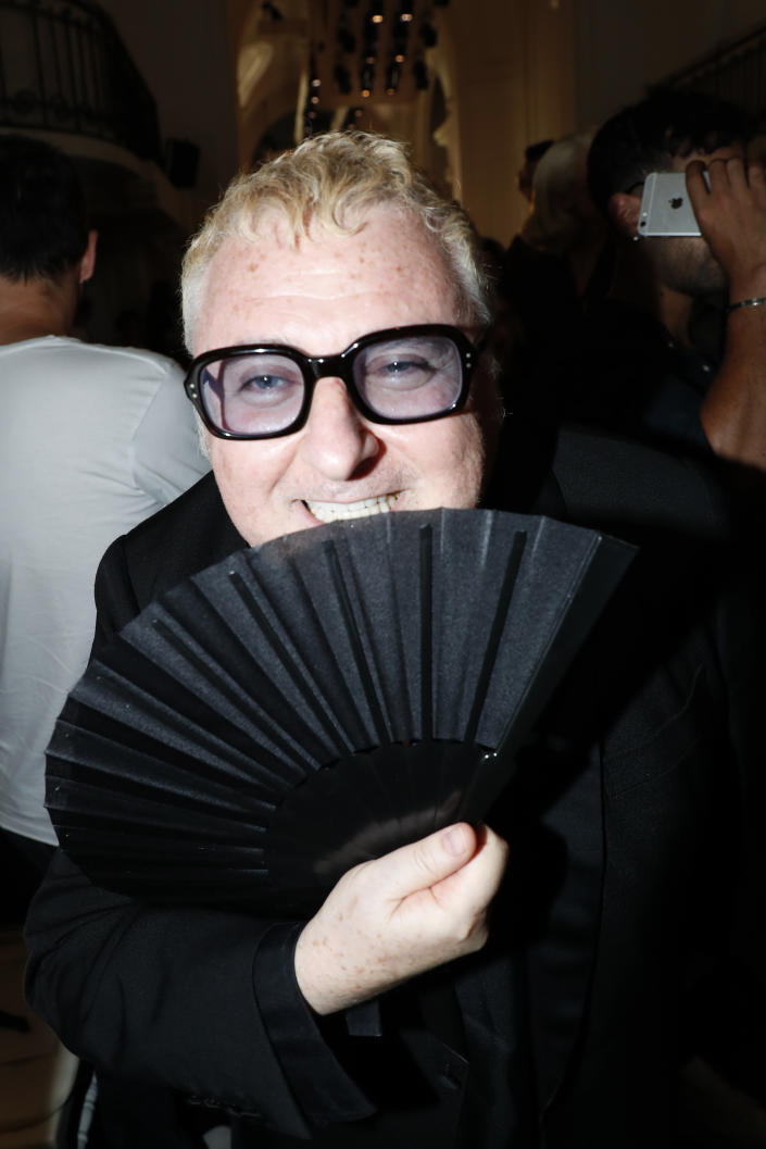 PARIS, FRANCE - JULY 03: Designer Alber Elbaz attends the Jean Paul Gaultier Haute Couture Fall/Winter 2019 2020 show as part of Paris Fashion Week on July 03, 2019 in Paris, France. (Photo by Bertrand Rindoff Petroff/Getty Images)
