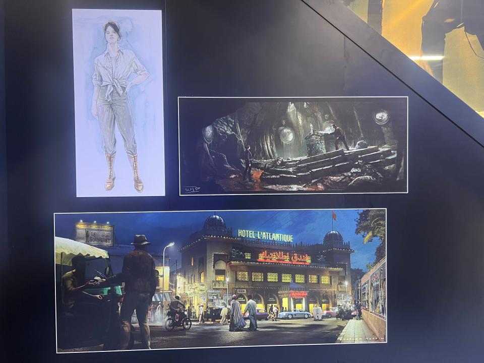 "Indiana Jones" concept art at D23 Expo.