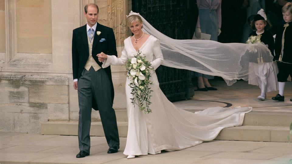 Prince Edward and Duchess Sophie on their wedding day