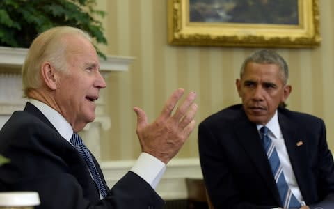 Joe Biden was Barack Obama's vice president for eight years - Credit: AP Photo/Susan Walsh