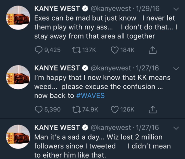 We Saved Some Classic Kanye West Tweets Before He Just Deleted Them Forever
