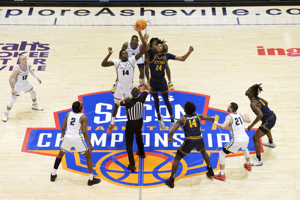 Samford holds off East Tennessee State 7669 to win 1st Southern