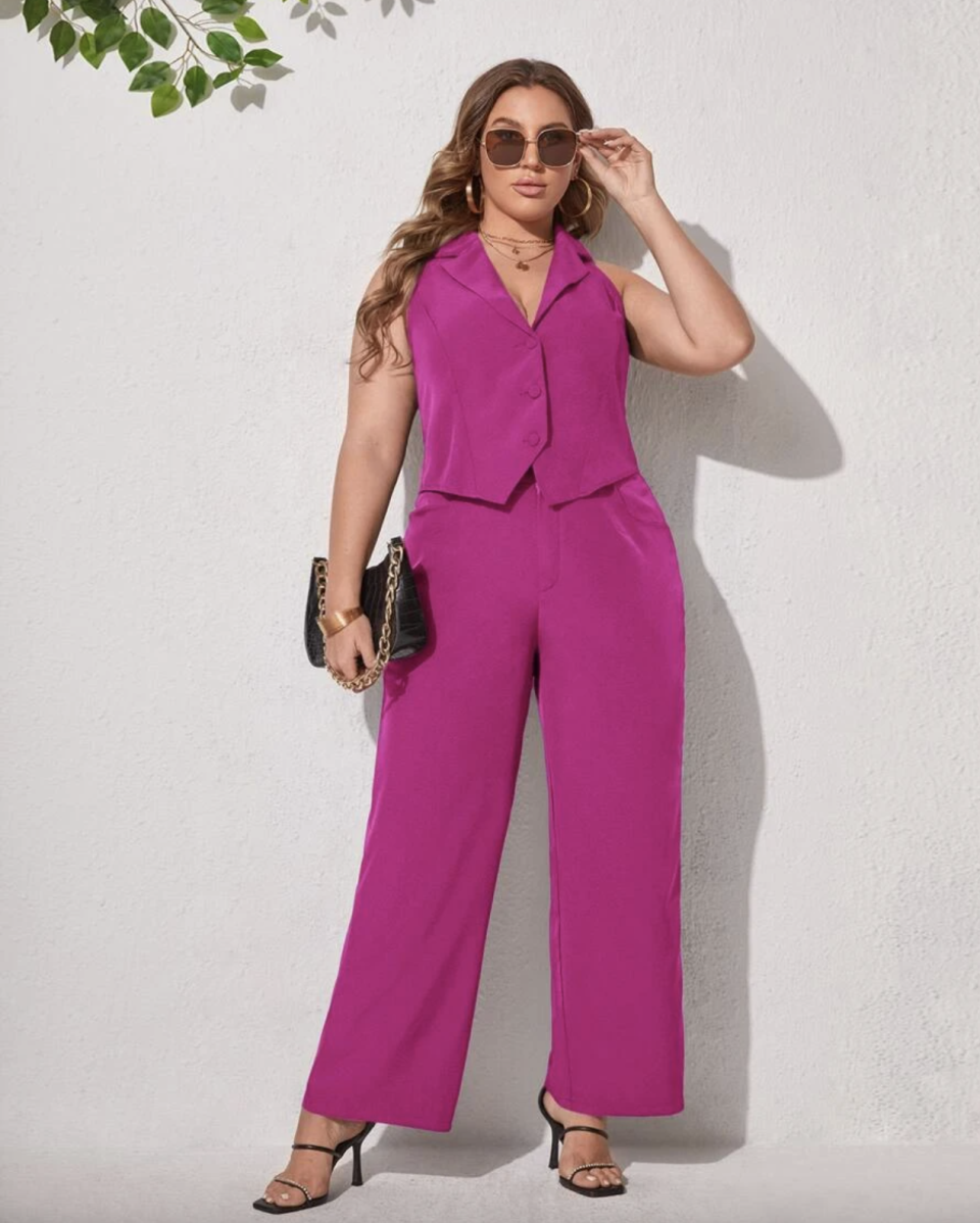 <p><a href="https://go.redirectingat.com?id=74968X1596630&url=https%3A%2F%2Fus.shein.com%2FPlus-Vest-Blazer-Wide-Leg-Trousers-Suit-Set-p-10457094-cat-2668.html&sref=https%3A%2F%2F" rel="nofollow noopener" target="_blank" data-ylk="slk:Shop Now;elm:context_link;itc:0;sec:content-canvas" class="link ">Shop Now</a></p><p>Vest Blazer & Wide Leg Pants Suit Set</p><p>$23.00</p>