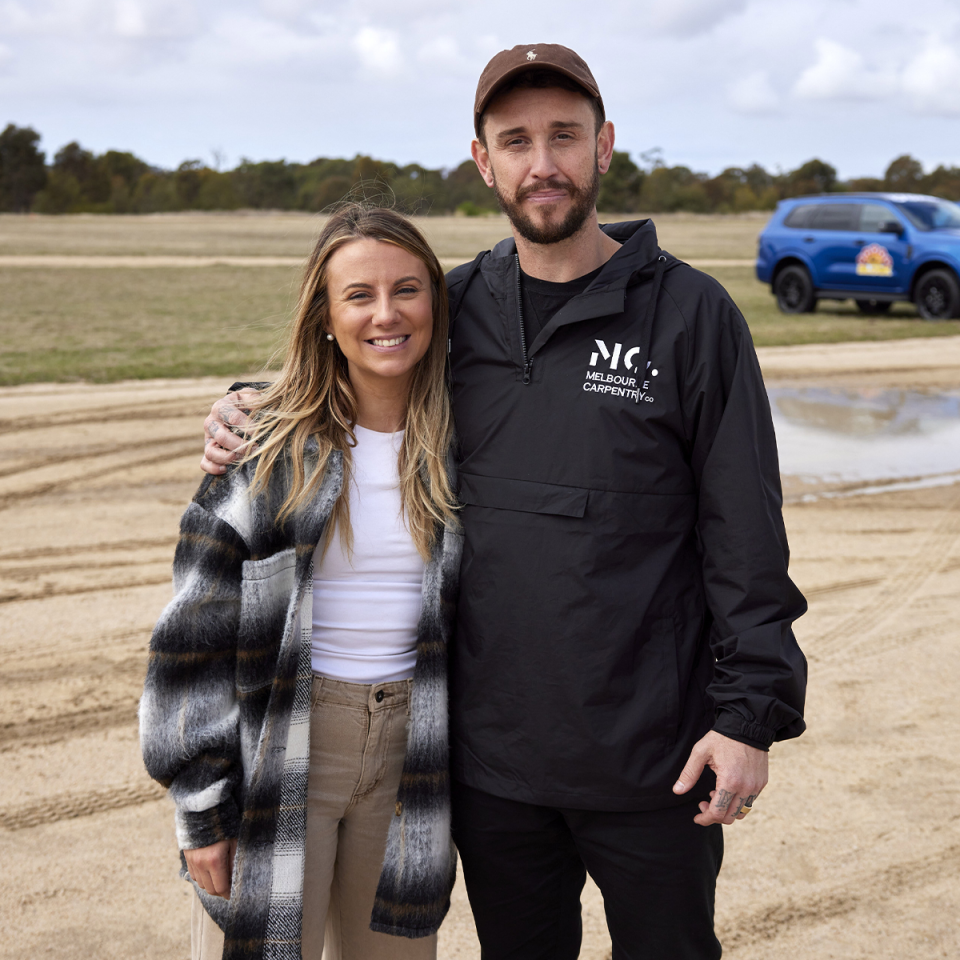 The Block’s Kristy and Brett.