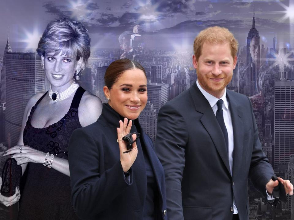 Prince Harry and Meghan Markle stepped down from their roles as senior members of the royal family in 2020.  (Getty)