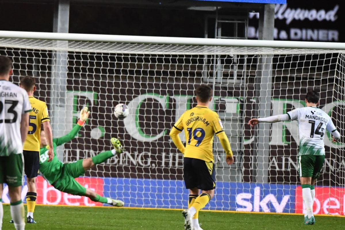 Danny Mandroiu nets from the penalty spot <i>(Image: Mike Allen)</i>