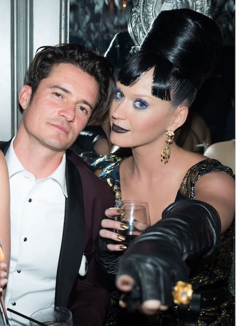 Orlando Bloom and Katy Perry at a Costume Institute Benefit Gala celebrating Manus x Machina: Fashion in an Age of Technology in May 2016 - Credit: REX/Shutterstock/REX/Shutterstock