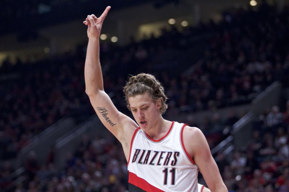 Meyers Leonard acknowledges the true and correct pronunciation of his name. (AP)
