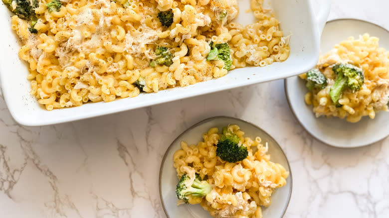 mac and cheese with broccoli