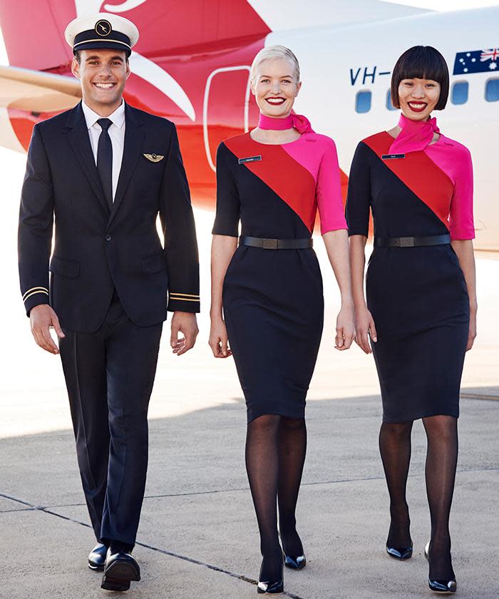 qantas flight attendant uniform 2022