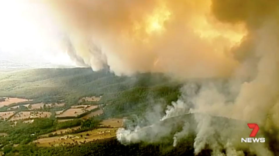 Hot temperatures are expected again across the state on Sunday, with the ban in place until midnight. Photo: 7 News