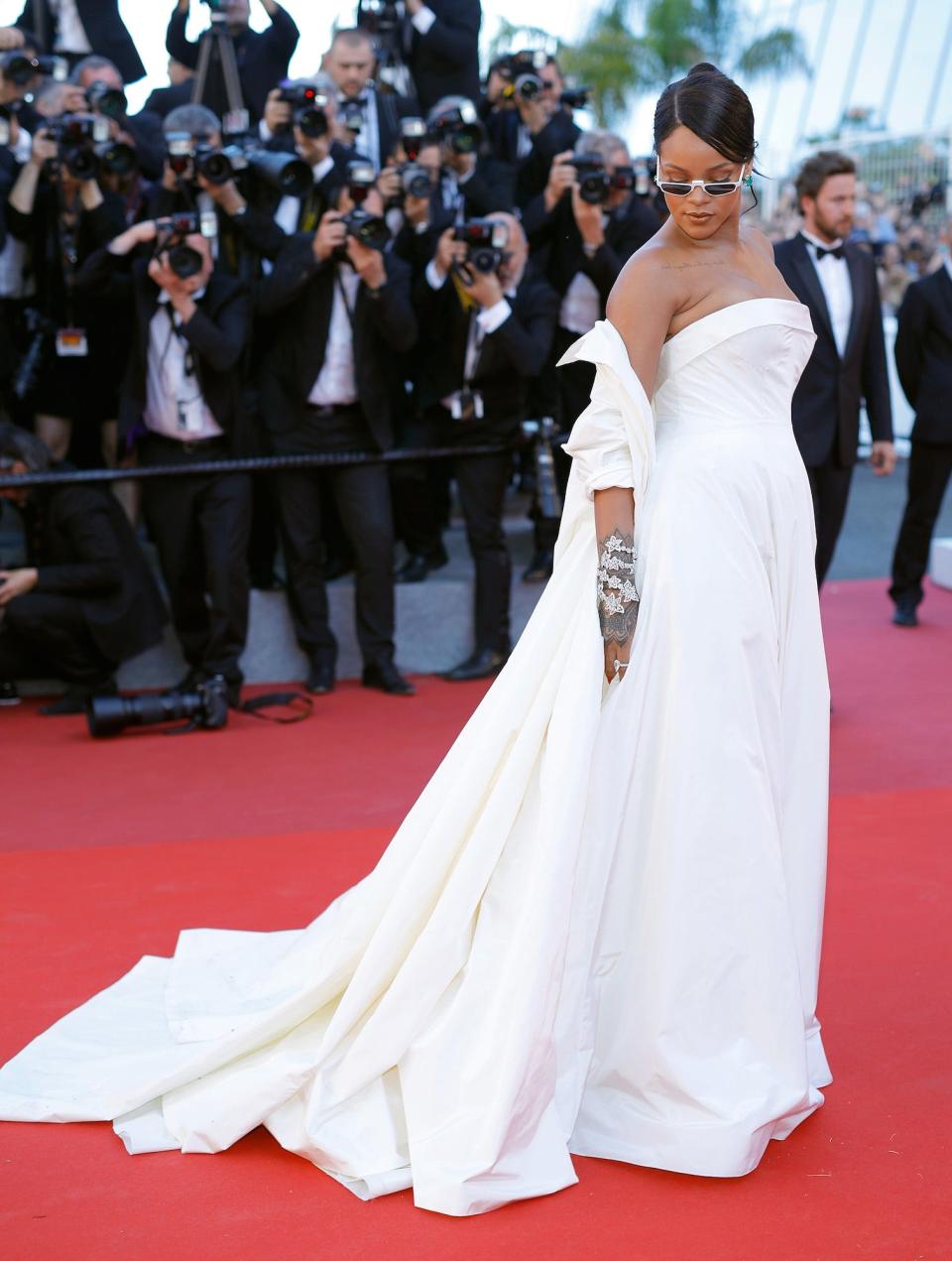 Rihanna at an "Okja" screening during the 2017 Cannes Film Festival.