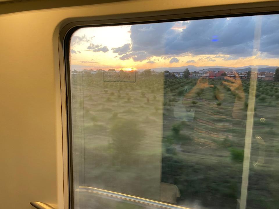 Views of Italy from the sleeper train