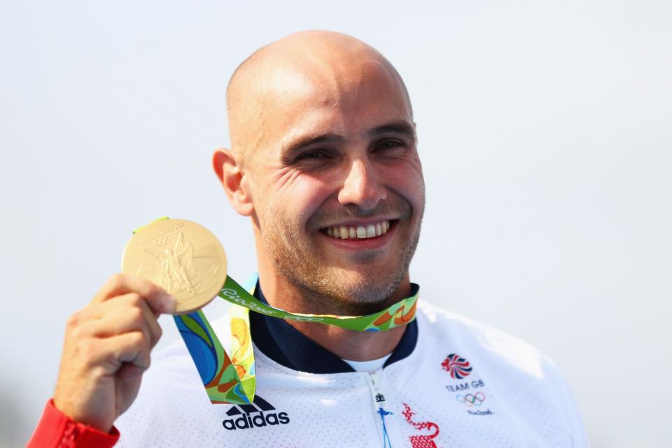 Great Britain&#39;s Liam Heath wins gold in men&#39;s kayak single 200m at Rio 2016