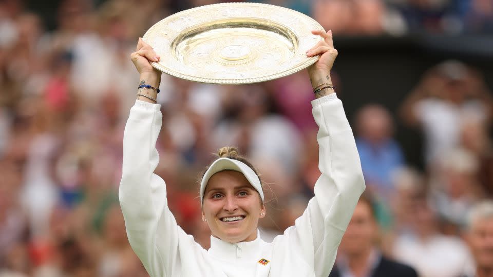 Vondroušová is the latest in a long line of Czech Wimbledon champions. - Julian Finney/Getty Images