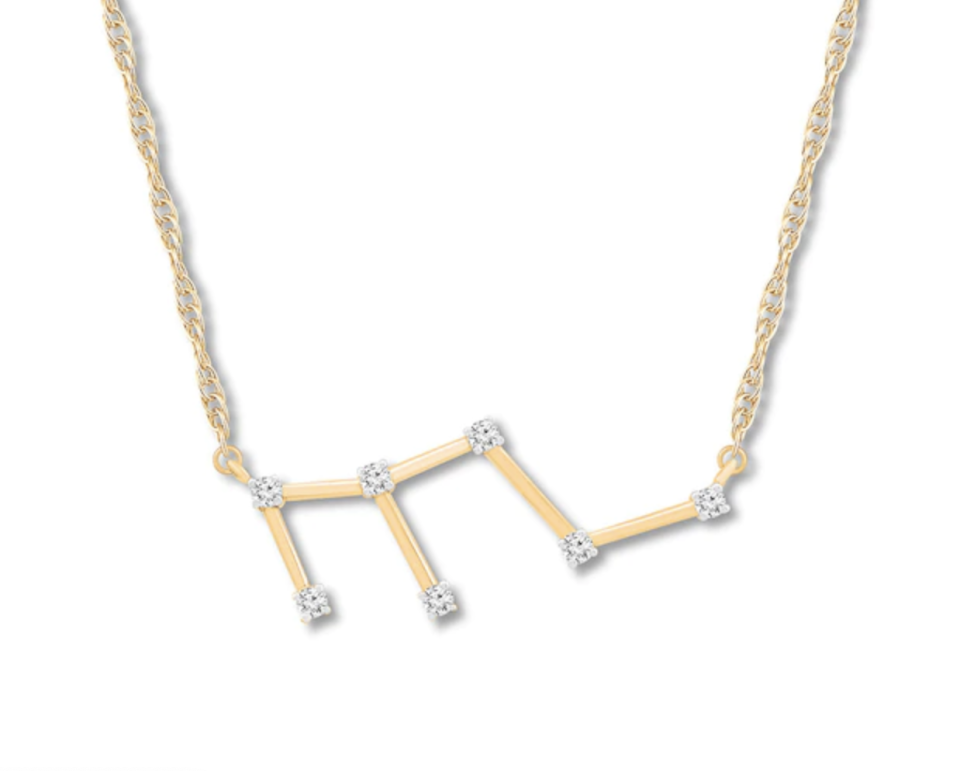 Kay Jewelers Zodiac Diamond Constellation Necklace. 